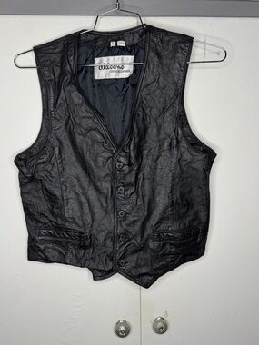 Vintage 1980s Wilson Leather Vest Size 42